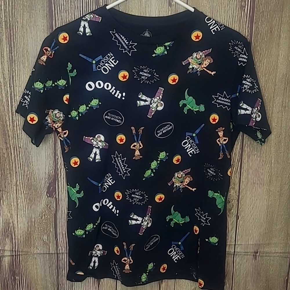 Mens Disney Shirt Sz Small Black Buzz Lightyear